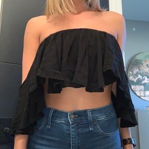 Off the shoulder crop top